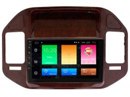Магнитола серии AD Mitsubishi Pajero III 1999-2006 орех 9 дюймов на Android 10