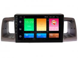 Магнитола серии AD Toyota Corolla 2000-2004 бежевая 9 дюймов на Android 10